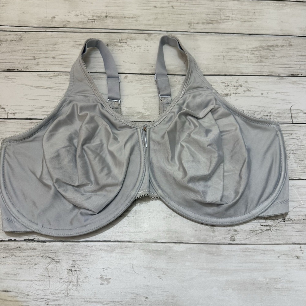 Wacoal 855192 Basic Beauty Full Figure Seamless Hidden Sling Silver Bra 42G